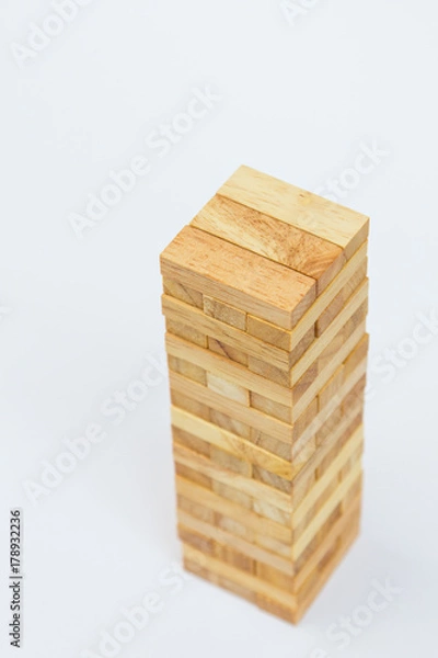 Fototapeta Wooden JenGa