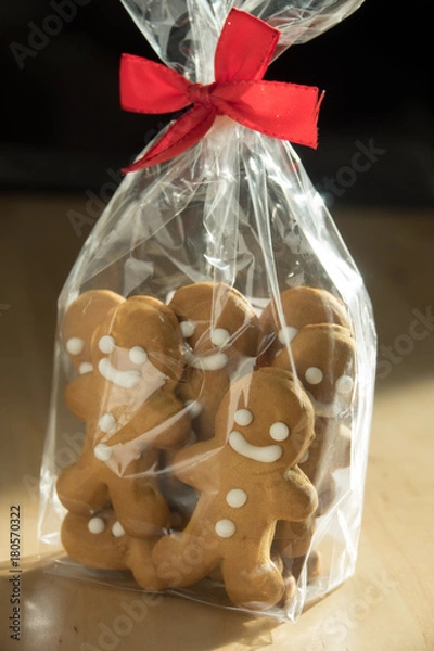 Fototapeta Ginger bread man cookies for Christmas