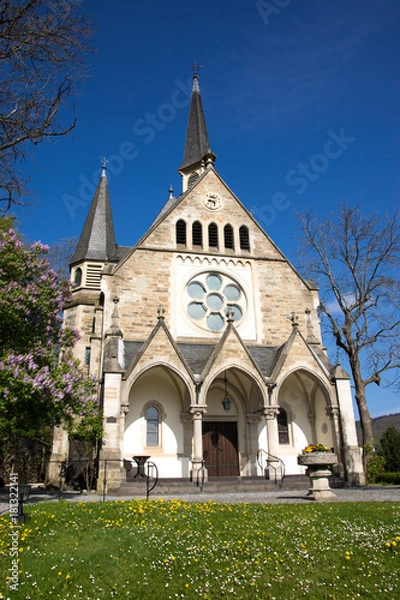 Fototapeta Evangelische Immanuelkirche in Königstein im Taunus, Hessen