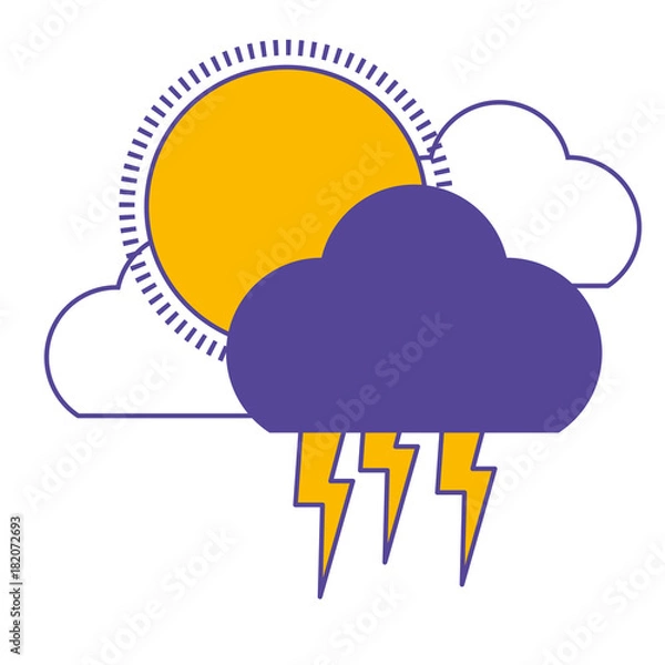 Obraz cloud and weather design