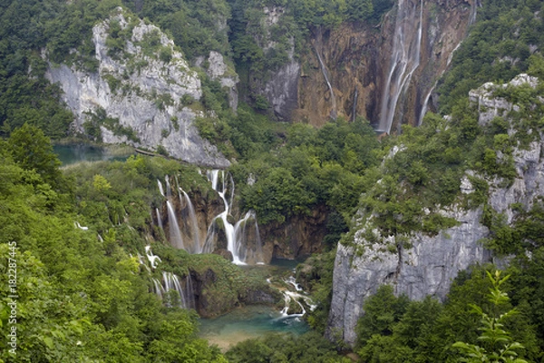 Fototapeta Nationalpark Plitvicer Seen, Plitvička jezera, Kroatien