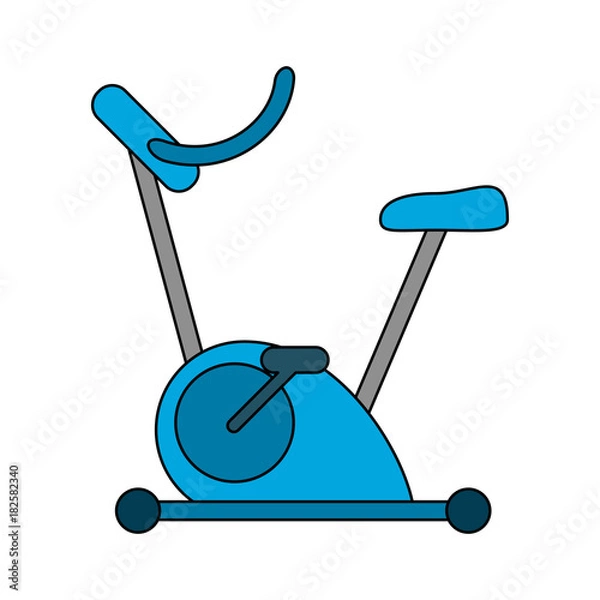 Obraz Spinning gym machine icon vector illustration graphic design