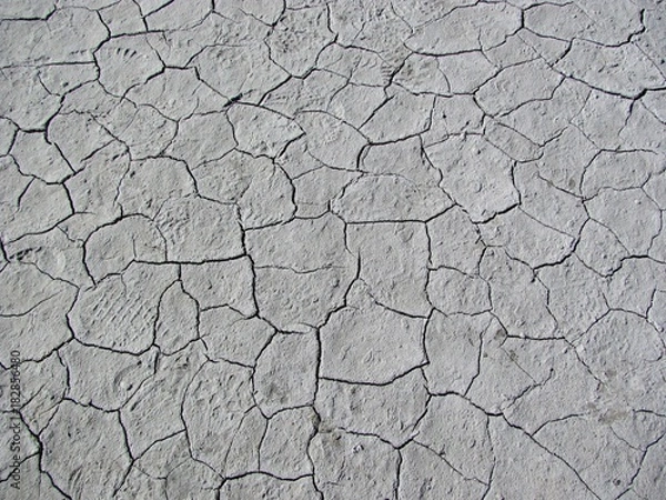 Fototapeta Dry ground, cracked, desert 