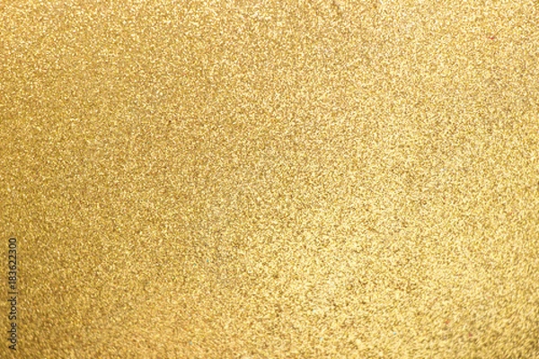 Fototapeta Closed up of metallic gold glitter textured background