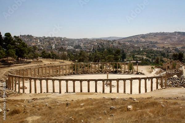 Fototapeta Gerash - Jordanie