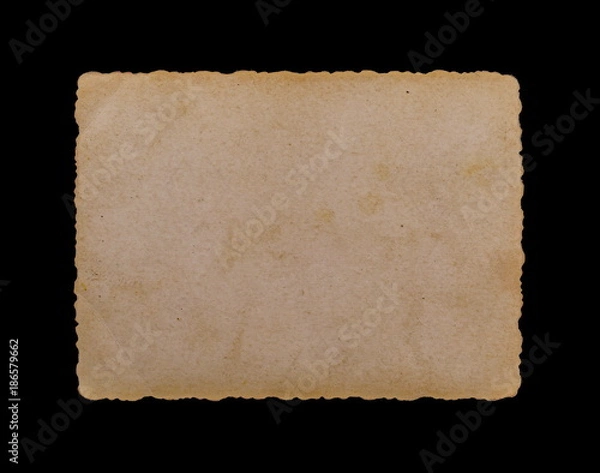 Fototapeta Old photo frame isolated on black background, with clipping path