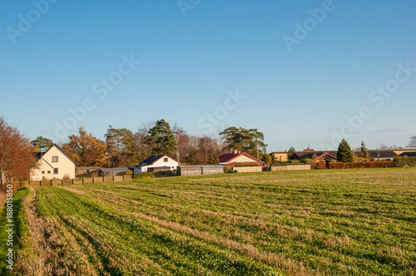 Fototapeta Countryside town in Denmark