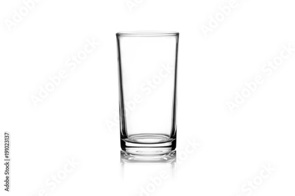 Fototapeta Empty glass isolated on white background