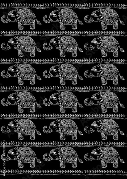 Fototapeta Elephant pattern