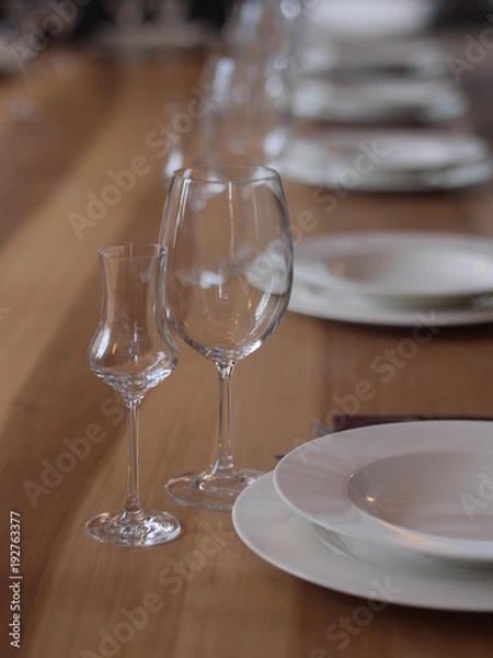 Fototapeta table set for  meal