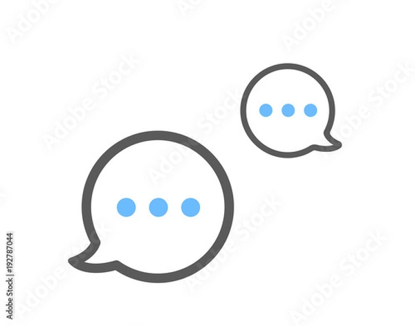 Fototapeta Bubble Communication icon