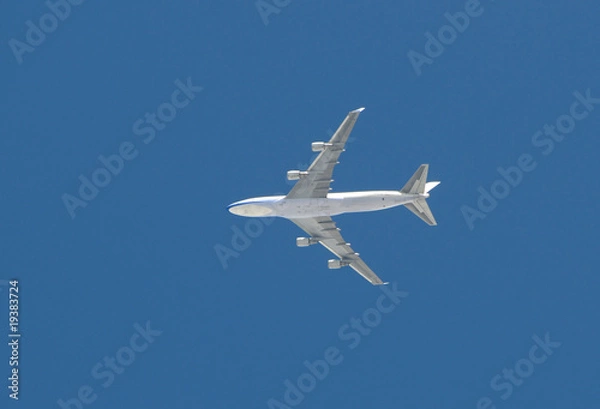 Fototapeta Airplane high in the sky