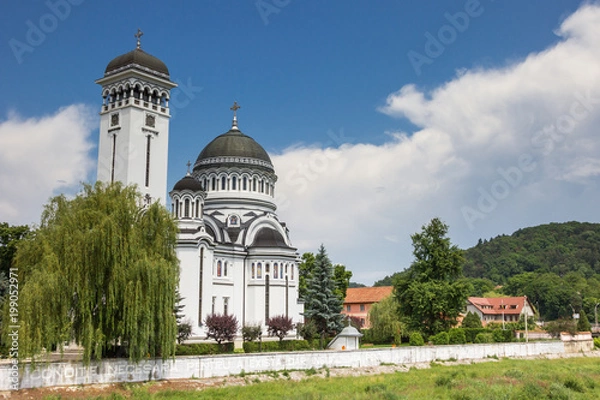 Fototapeta Orthodox cathedral in the Transylvanian village of Sighisoara, Romania