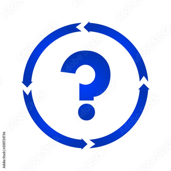 Fototapeta Question mark icon