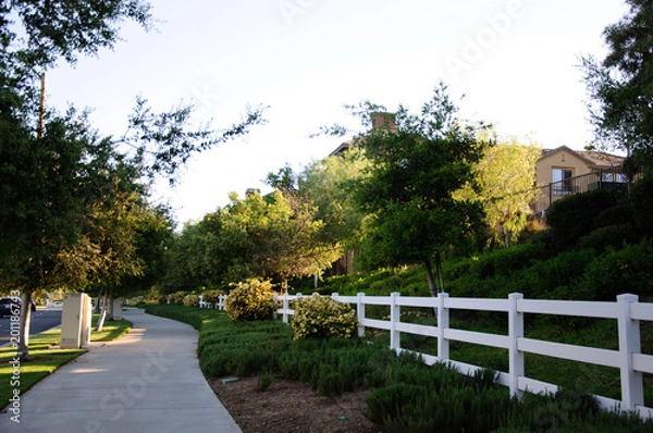 Fototapeta Pedestrian walkway for exercise and walk