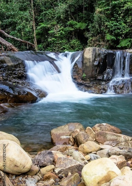 Fototapeta Erawan waterfall in Kanchanaburi, Thailand