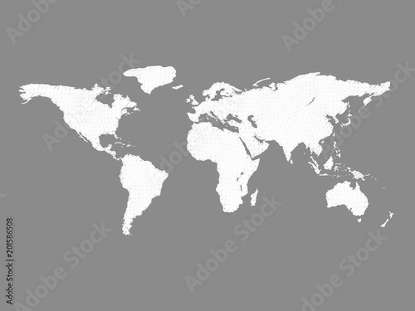 Obraz Polygonal world map