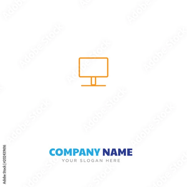 Fototapeta monitor company logo design