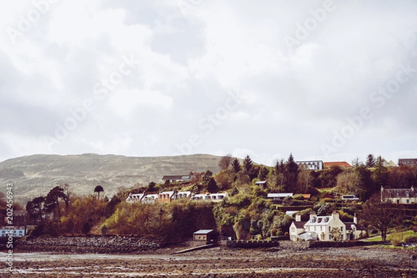 Fototapeta Portree Town and Village, Isle of Skye, Highland, Scotland