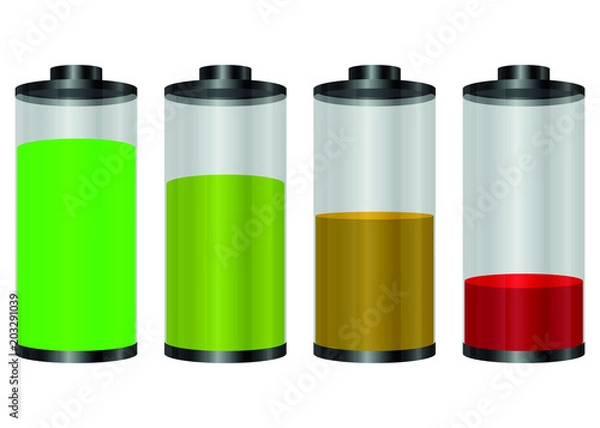 Fototapeta battery vector design 