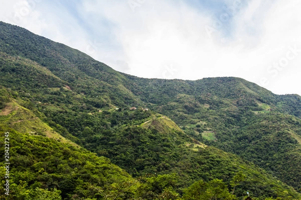 Fototapeta Mountains Close to Coroico and Tocaña - Community African Bolivian