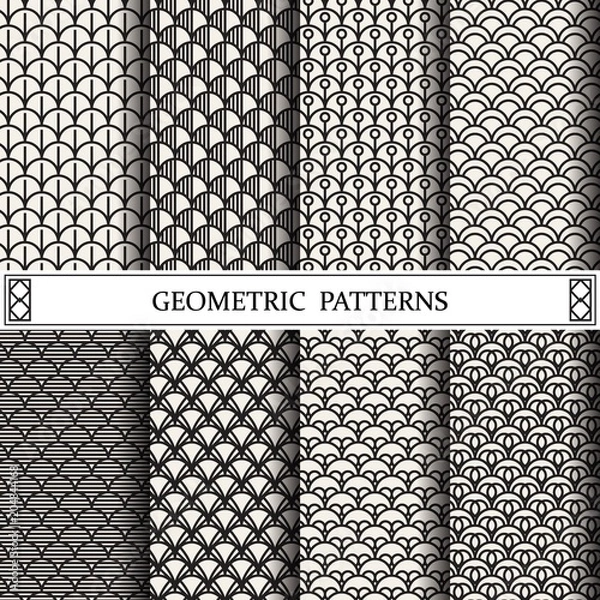 Obraz geometric curve vector pattern,pattern fills, web page, background, surface and textures