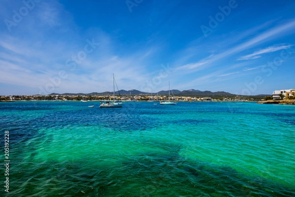 Fototapeta Costa de Porto Colom, Mallorca