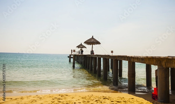 Fototapeta Ky Co island Ky Co Beach the wild beach in Binh Dinh Viet Nam