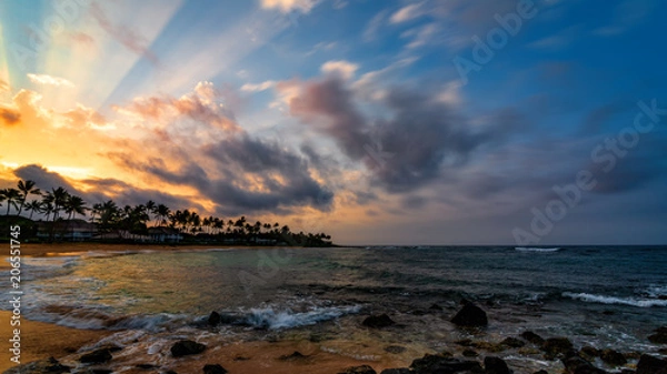 Fototapeta Sunrise in Hawaii