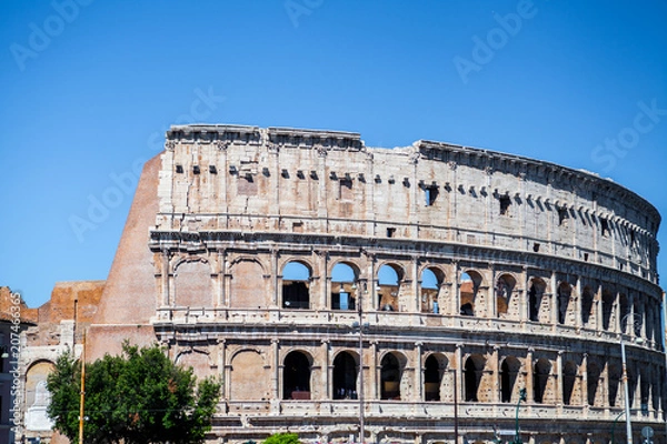 Fototapeta Colosseum. Rome, Italy. Colosseum. Rome, Italy. Roman arcitecture. Most popular landmark in Rome.