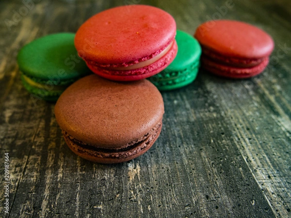 Fototapeta composition of bright macaroons