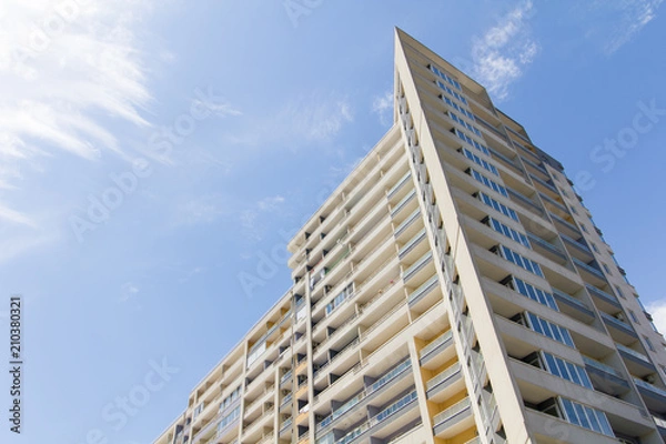 Fototapeta Multi-storey house on the sky