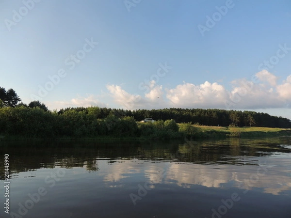 Fototapeta водная гладь озера