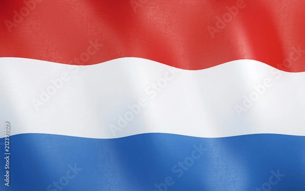 Fototapeta 3D Flag of Netherlands.