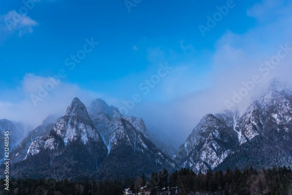 Fototapeta Clouds in Bucegi Mountains