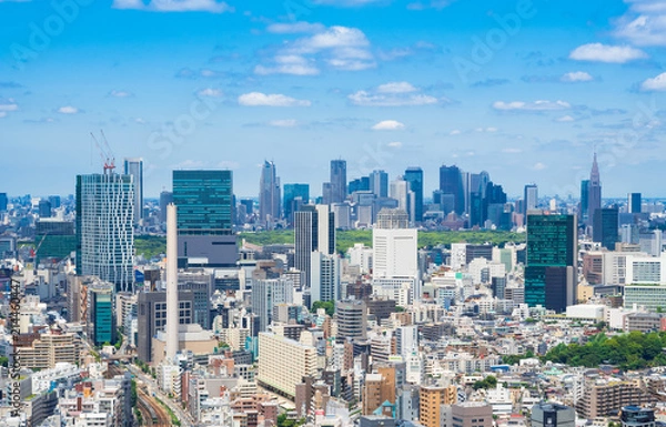 Fototapeta 東京都市風景　渋谷・新宿周辺