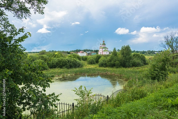 Fototapeta Beautiful landscape in the ancient city of Suzdal, Russia.