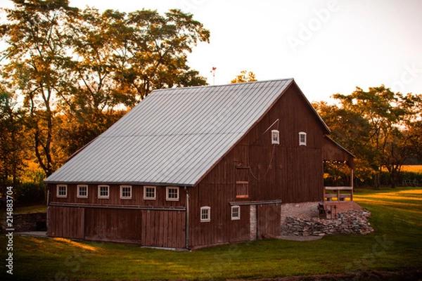 Fototapeta rural farm barn rustic