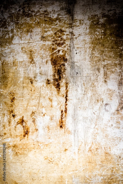 Fototapeta Photo of Old, rusty, scratched metal surface, perfect for a background