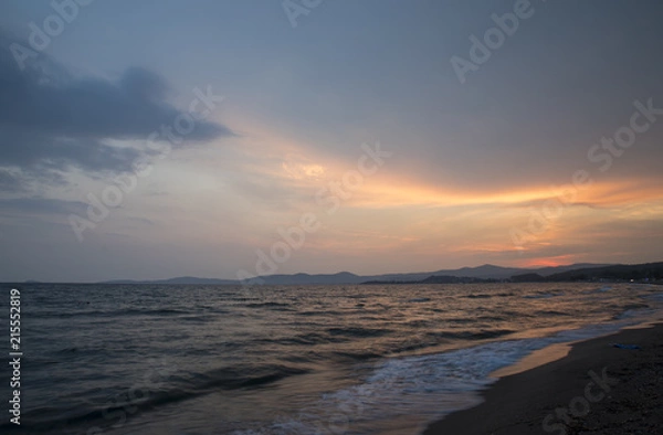 Fototapeta Long Exposure Landscape Sky ,Clouds and Sea