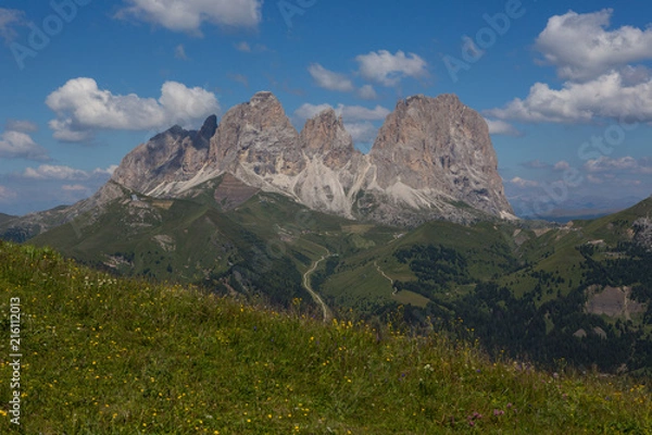 Fototapeta Langkofelgruppe in den Dolomiten