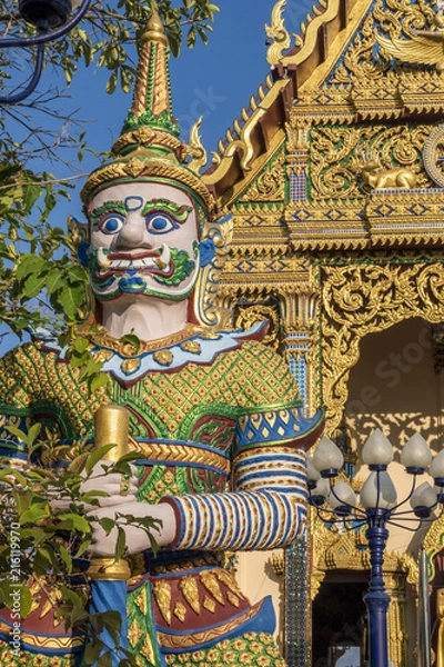 Fototapeta Wat Plai Laem temple in Ban Bo Phut, Ko Samui, Thailand, Asia