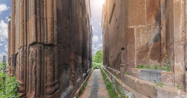 Fototapeta Armenia village Aruch Monastery Marmashen