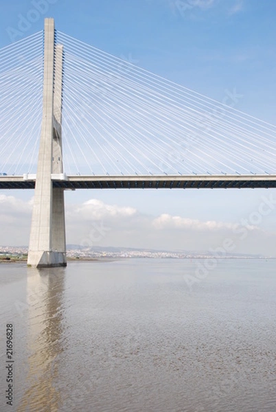 Fototapeta Vasco da Gama Bridge in Lisbon, Portugal