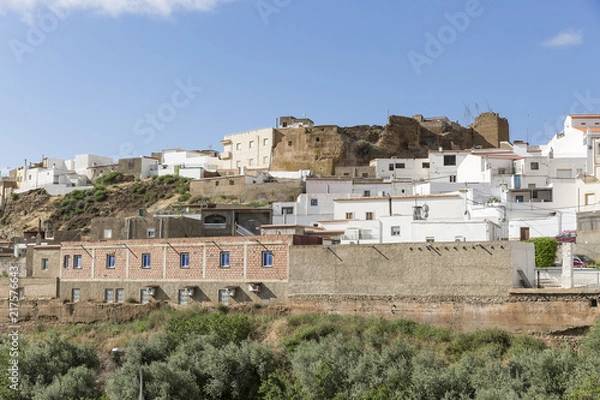 Fototapeta a view of Finana town, province of Almeria, Andalusia, Spain