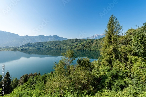 Fototapeta Lago di Levico (Lake), Levico Terme, Trentino Alto Adige, Italy 