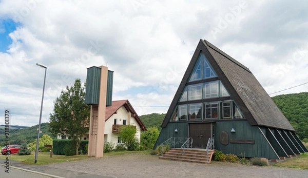 Fototapeta Kirche in Dickesbach