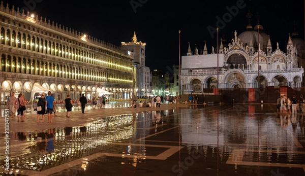 Fototapeta Venice views 2011, moonlight, tidal