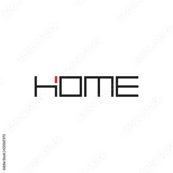 Fototapeta HOME logo design