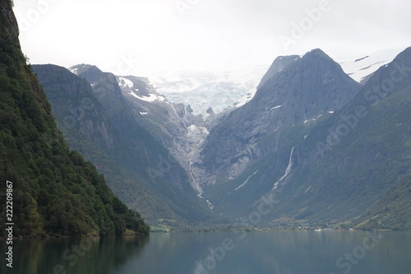 Fototapeta noruega fiordos